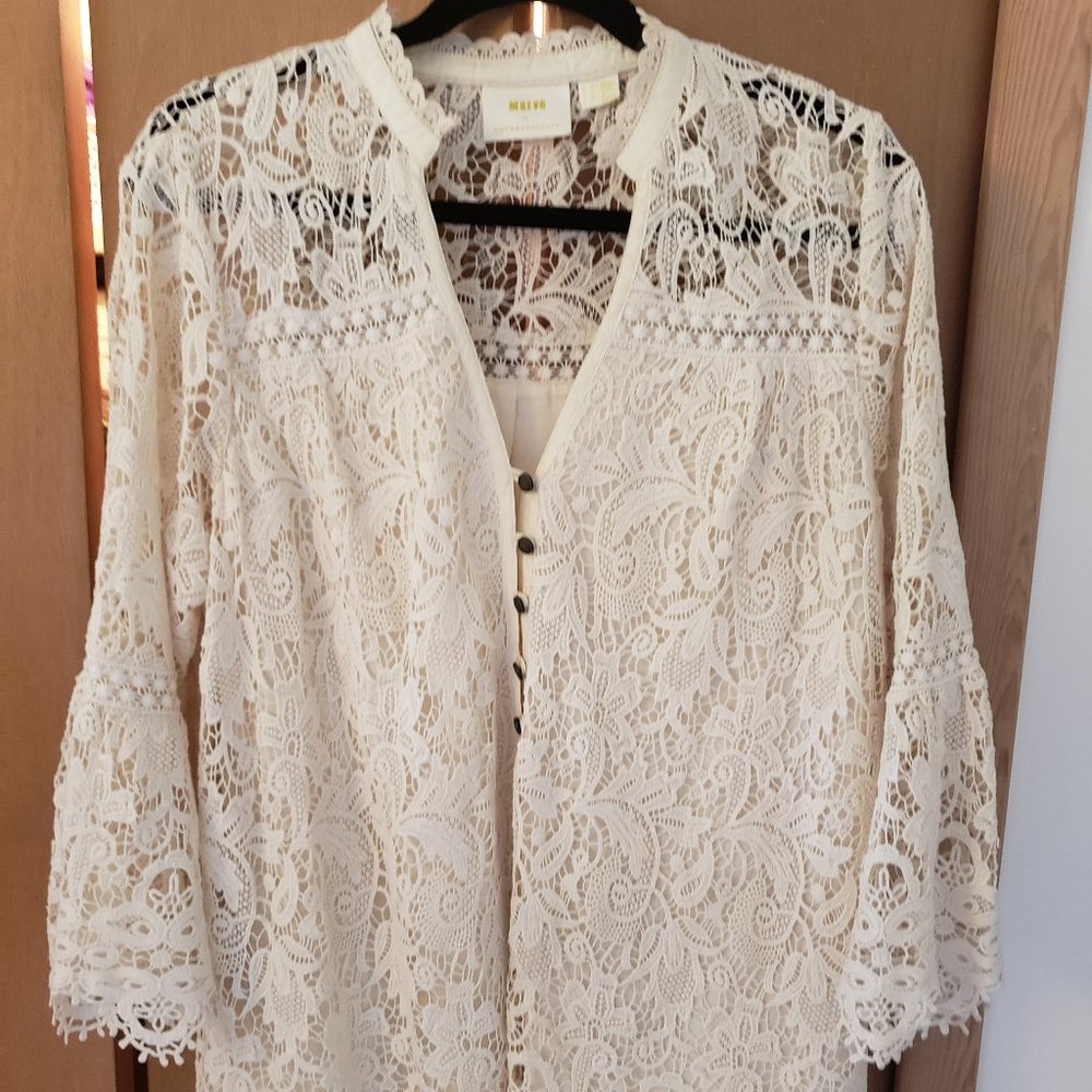 Anthropologie beautiful lace shirt